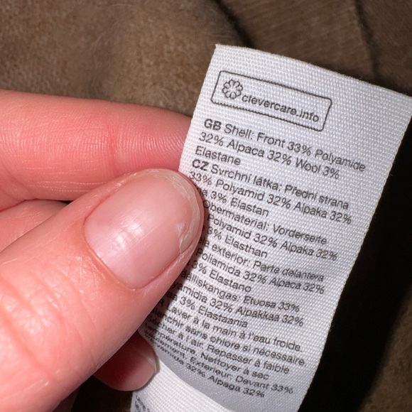 & Other Stories Stockholm Atelier Alpaca Wool Blend Mock Neck Sweater Camel - Picture 4 of 4